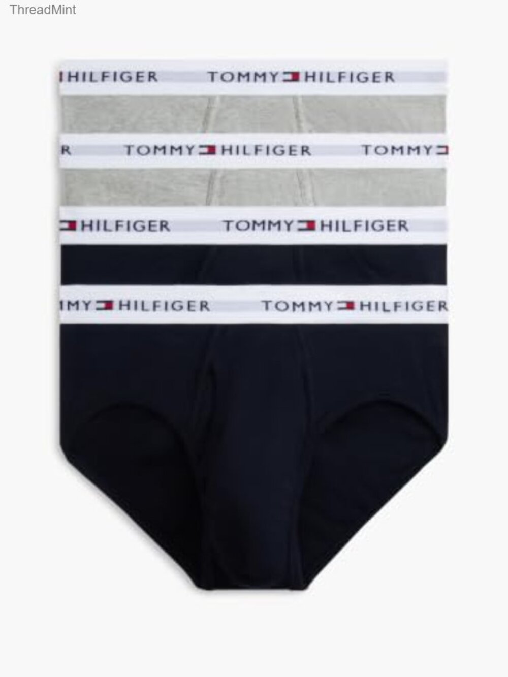 Men's Cotton Classic 4-Pack Briefs Breathable Mid Rise Functional Fly
